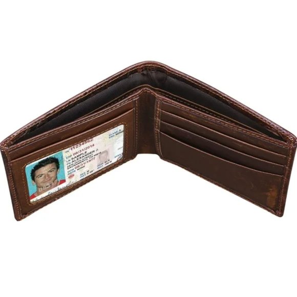 New Men's wallet brown dragon wallet Genuine leather - Picture 4 of 8